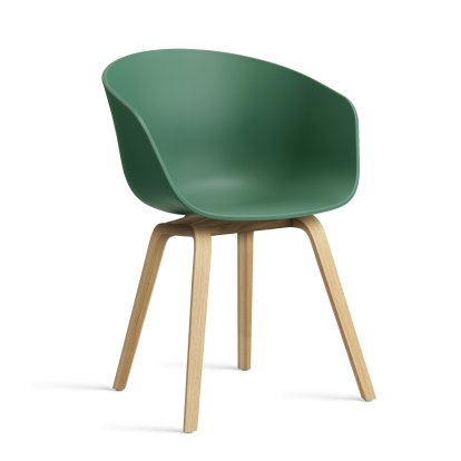 About A Chair AAC 22 Armlehnstuhl, Teal green 2.0, Eiche lackiert