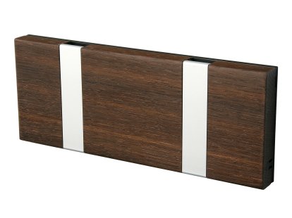 Knax, 2 Haken, Aluminium, Eiche tabak geölt