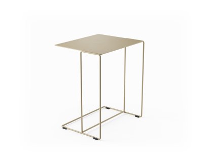 Oki Beistelltisch, H 49 x B 42 x T 34 cm, Matt-pulverbeschichtet sand, Matt-pulverbeschichtet sand