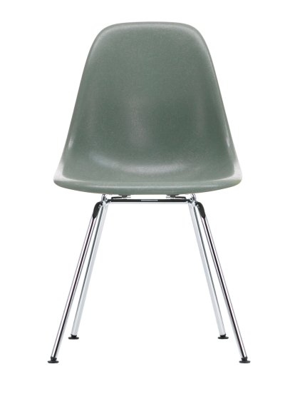 Eames Fiberglass Chair DSX, Eames sea foam green, Glanzchrom