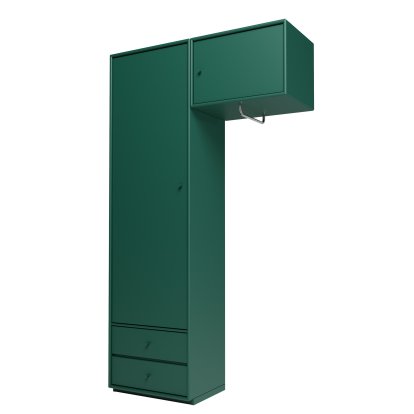 Attire II Garderobe, Pine, Sockel