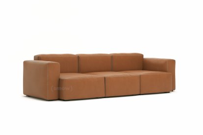 Mags Soft Sofa Kombination 1, 3 Sitzer, Leder Sense - cognac