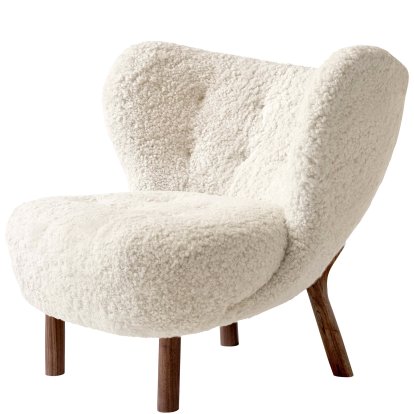 Little Petra Sessel, Schafsfell, Nussbaum geölt