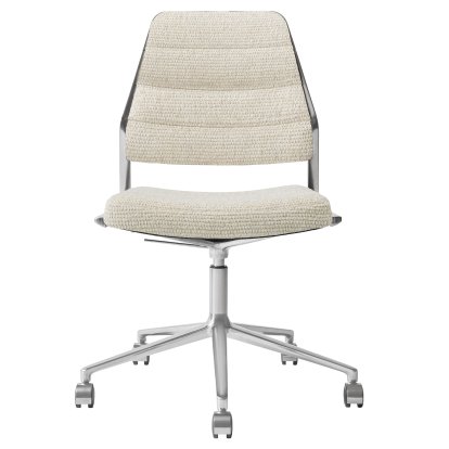 Swivel 454+ Drehstuhl, Rollfuß, Viskose-Woll-Mix, wavy