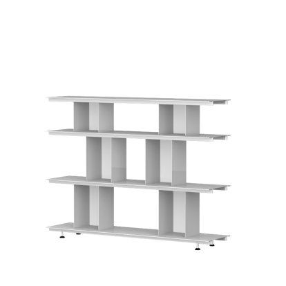 Zoll D Regal, Lichtgrau, 140 cm, H 33 cm / H 33 cm / H 22 cm