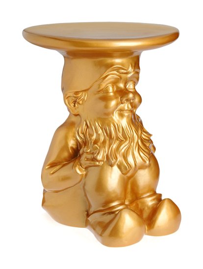 Gnomes Hocker / Beistelltisch, Napoleon, gold