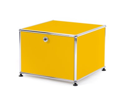 USM Haller Druckercontainer, 50 cm, Goldgelb RAL 1004, Mit Füßen