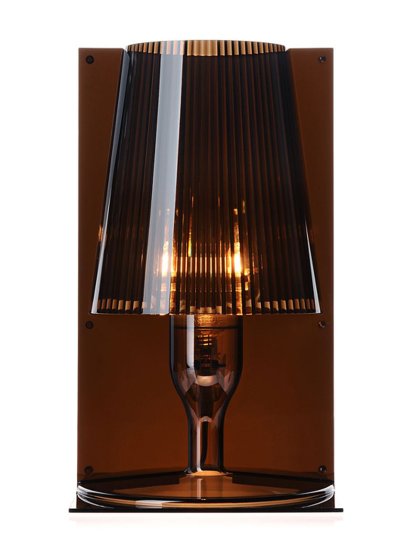 Take Tischleuchte, Transparent, Bernstein