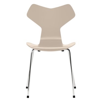 Grand Prix 3130 Stuhl, Lack, Light beige, Chrome