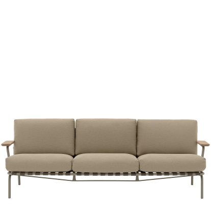 Settle Outdoor 3-Sitzer-Sofa, Taupe, Ribbed Weave 5