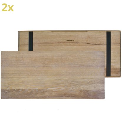 Holzauflage für USM Haller Regale, Größe L, 75 cm x 35 cm, Eiche, weißgeölt