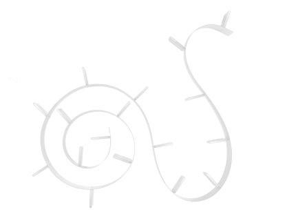 Bookworm Bücherregal, 17, Undurchsichtig, Weißglänzend