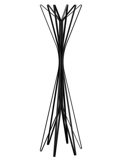 Garderobe Aster, schwarz, 6 Haken