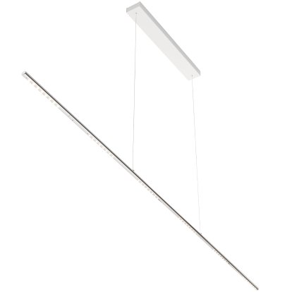 LUM Pendelleuchte, 195 cm, Verchromt