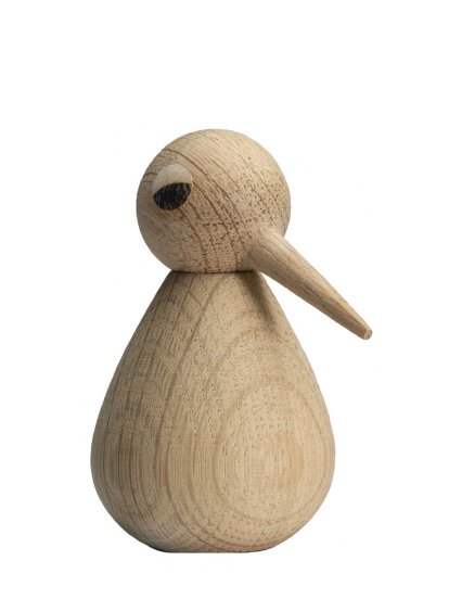 Bird Holzfigur, Groß, Eiche natur