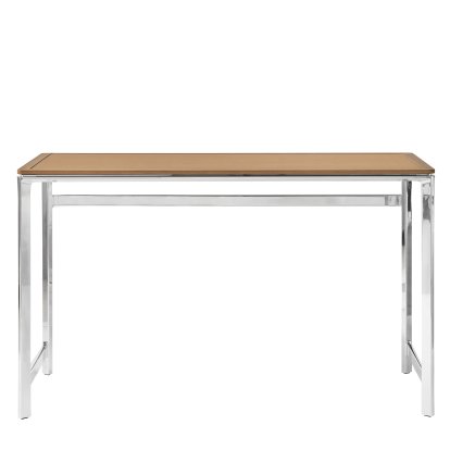 Studio 430 Tisch, Eiche hell / Leder camel, Ohne Schublade