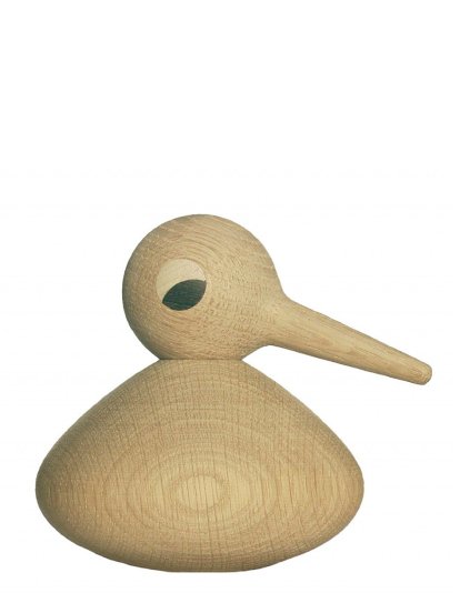 Bird Holzfigur, Rundlich, Eiche natur