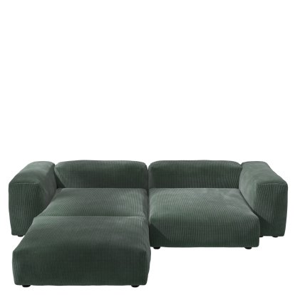 Vetsak Sofa Set 3, Cord velours - Hunter, Ohne Kissen