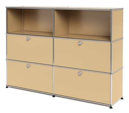 USM Haller Highboard L mit 4 Klappen, USM beige