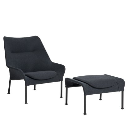 O2 Lounge Sessel, Mit Ottoman, Lift black / black