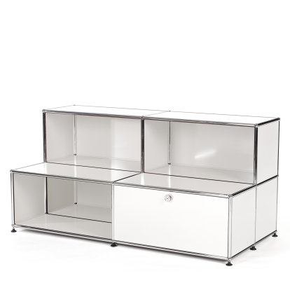 USM Haller Kinder Sideboard M mit Stufen, Reinweiß RAL 9010