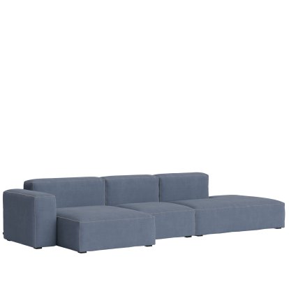 Mags Soft Sofa Kombination 4, Armlehne links, Linara 198 - blau