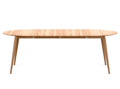 PLAYdinner Round Tisch, Eiche natur geölt, Mit zwei Einlegeplatten (L 120-220 cm), Eiche natur geölt