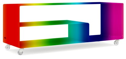 Sideboard R 111, Zweifarbig, Wunschfarbe zweifarbig (RAL Classic), Transparentrollen