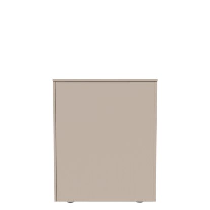 Aventa Sideboard mit Türen, 60 cm, 3 Höhenraster, Melamin kaschmirgrau, Kunststoffgleiter