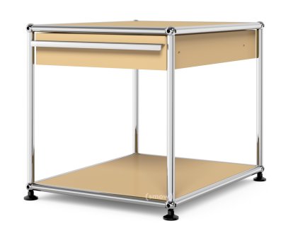 USM Haller Beistelltisch mit Schublade, USM beige