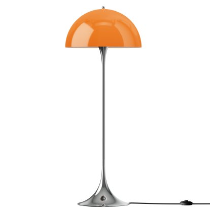 Panthella 500 Stehleuchte V3, Chrom opal orange