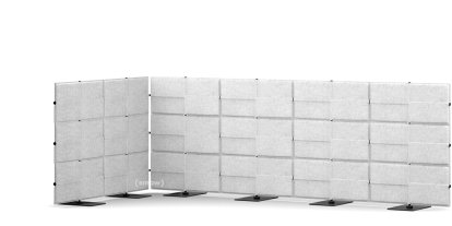 USM Privacy Panels Akustikecke, 3,00 m (4 Elemente), 1,09 m (3 Elemente), 1,50 m (2 Elemente), Hellgrau