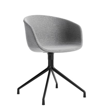 About A Chair AAC 21 Stuhl, Hallingdal 130 - hellgrau, Aluminium schwarz pulverbeschichtet