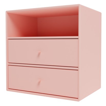Montana Mini Regal, Modul mit 2 Schubladen, Ruby