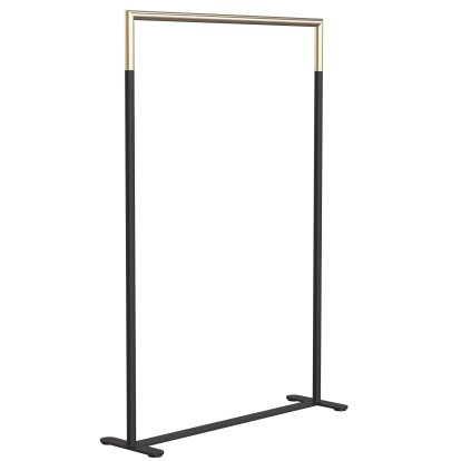 Bukto Kleiderständer, Schwarz matt / gold gebürstet, 100 cm
