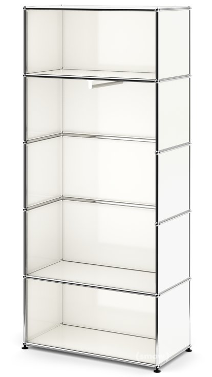 USM Haller Garderobe M mit Kleiderstange Typ 1, Reinweiß RAL 9010