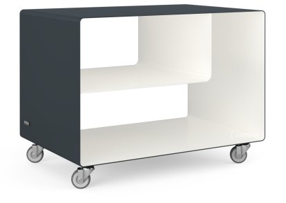 Rollwagen R 106, Zweifarbig, Anthrazitgrau (RAL 7016) - Reinweiß (RAL 9010), Industrierollen