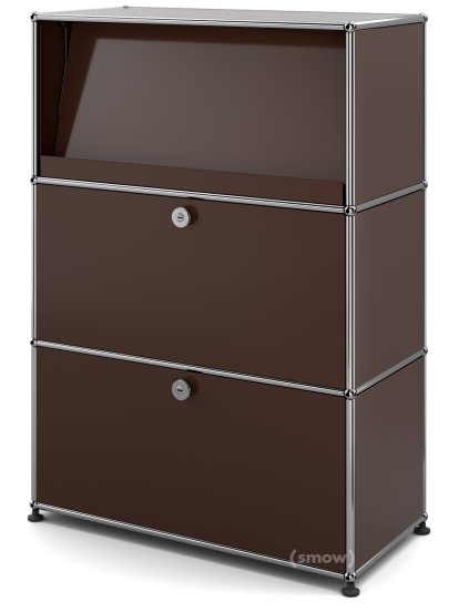 USM Haller Highboard M mit Schrägtablar, USM braun