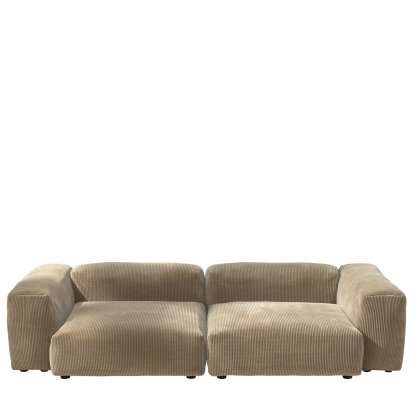 Vetsak Sofa Set 2, L, Cord velours - Sand, Ohne Kissen