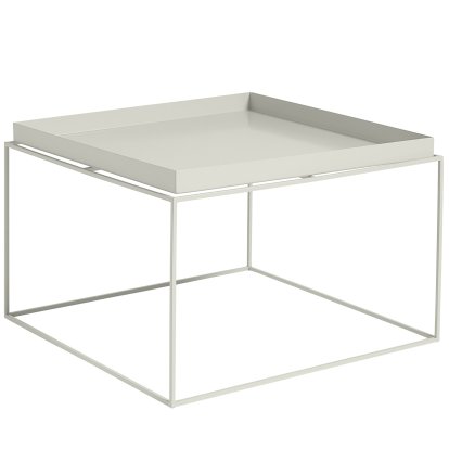 Tray Beistelltisch, H 35/39 x B 60 x T 60 cm, Warm grey