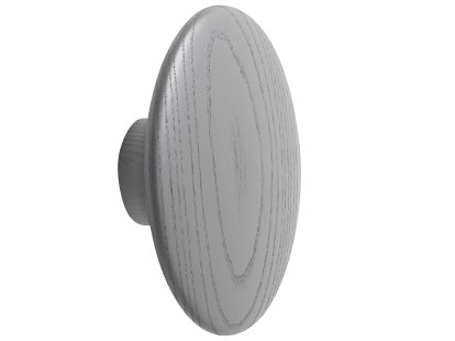 The Dots Wandhaken, L (Ø 17 cm), Dunkelgrau