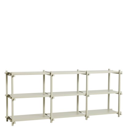 Woody Regal, H 85,5 cm x B 206,5 cm, Smokey grey / smokey grey