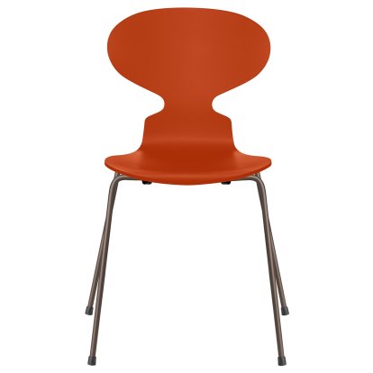 Ameise 3101 Stuhl, Lack, Paradise orange, Brown bronze