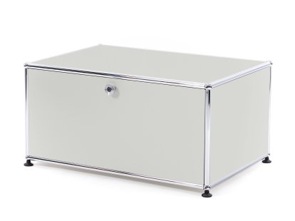 USM Haller Druckercontainer, 75 cm, Lichtgrau RAL 7035, Mit Füßen