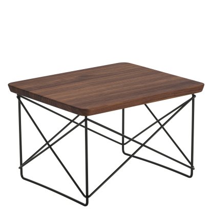 Occasional Table LTR Beistelltisch, Nussbaum massiv, Pulverbeschichtet basic dark