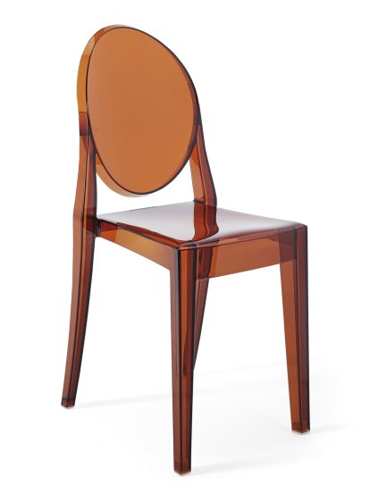 Victoria Ghost Stuhl, Transparent, Bernstein