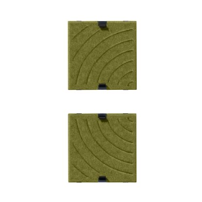 USM Soft Panel Mono für USM Haller Regale, 35 cm x 35 cm, Grün, Rund