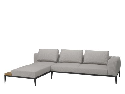 Grid Lounge Sofa, Armlehne rechts, Seagull, Ohne Schutzhülle