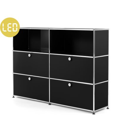 USM Haller E Highboard L mit Fachbeleuchtung