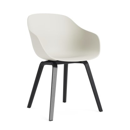About A Chair AAC 222 Stuhl, Eiche schwarz lackiert, Melange cream 2.0